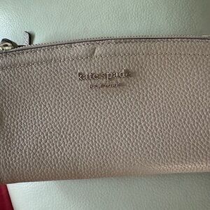 Kate Spade Taupe Leather bifold wallet